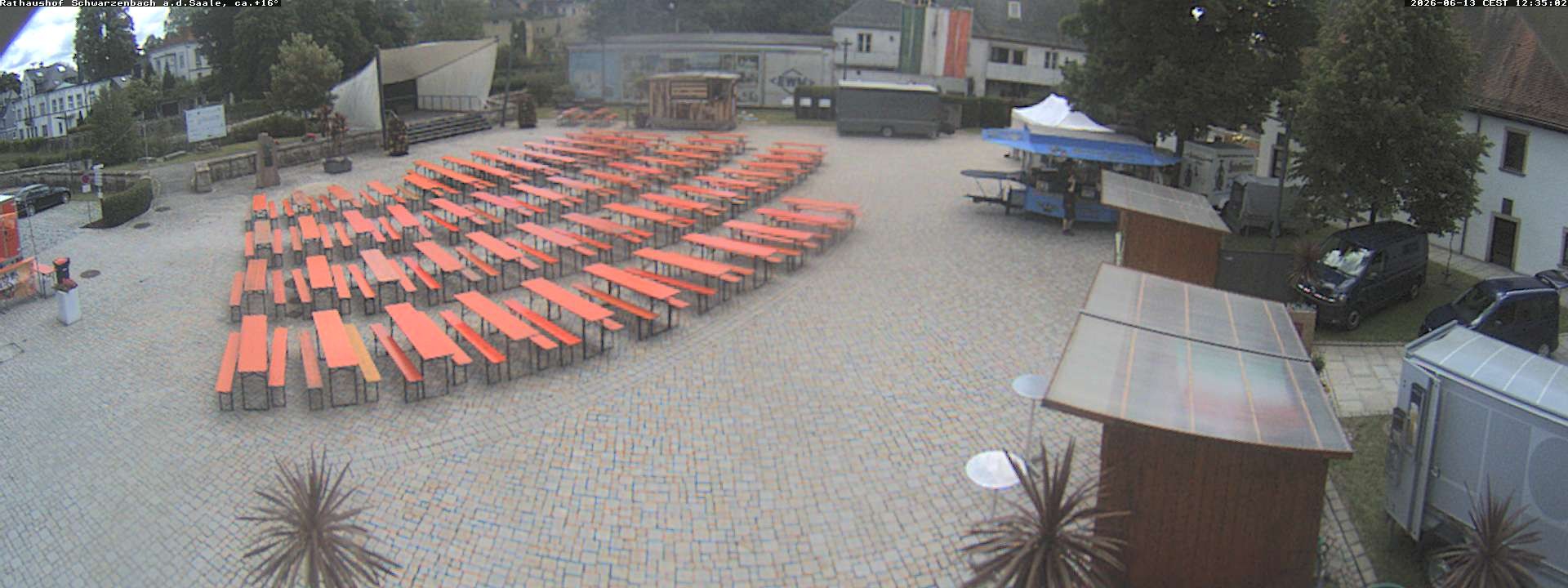 Archiv Foto Webcam Schwarzenbach an der Saale Rathaushof