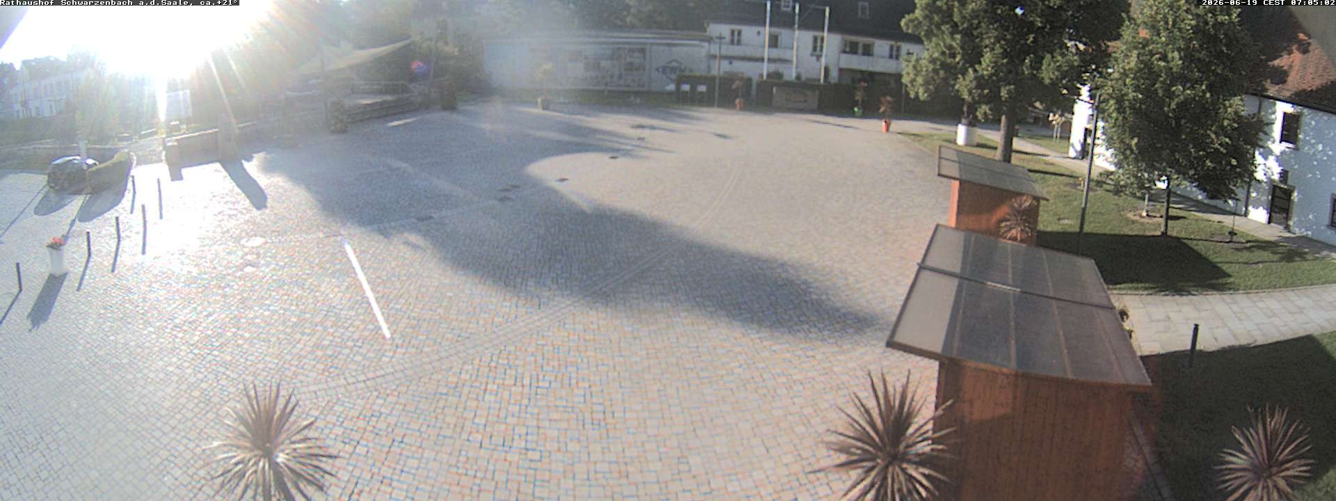 Archiv Foto Webcam Schwarzenbach an der Saale Rathaushof