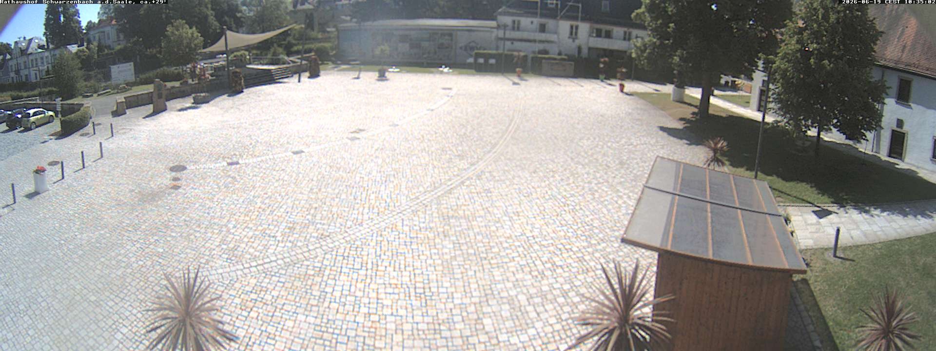 Archiv Foto Webcam Schwarzenbach an der Saale Rathaushof