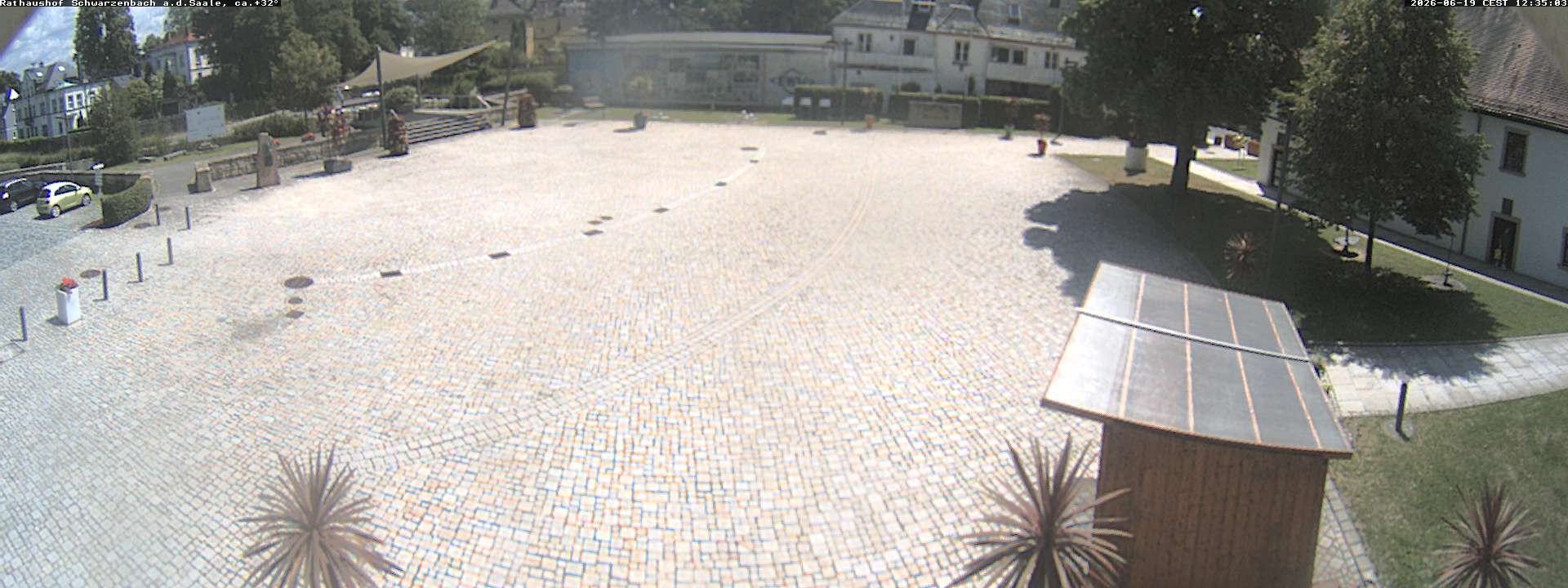 Archiv Foto Webcam Schwarzenbach an der Saale Rathaushof