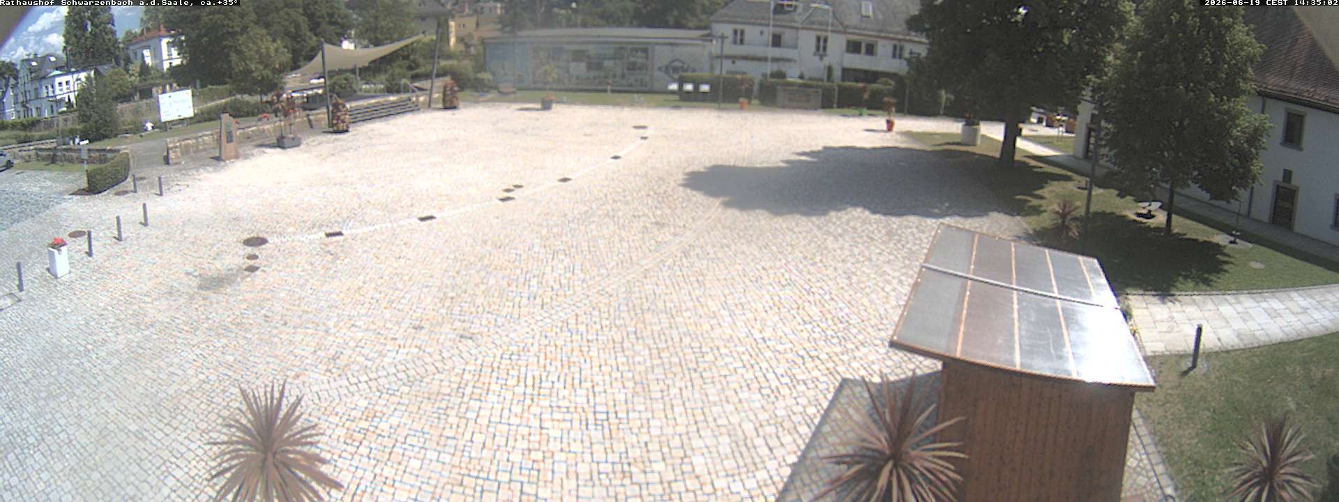 Archiv Foto Webcam Schwarzenbach an der Saale Rathaushof