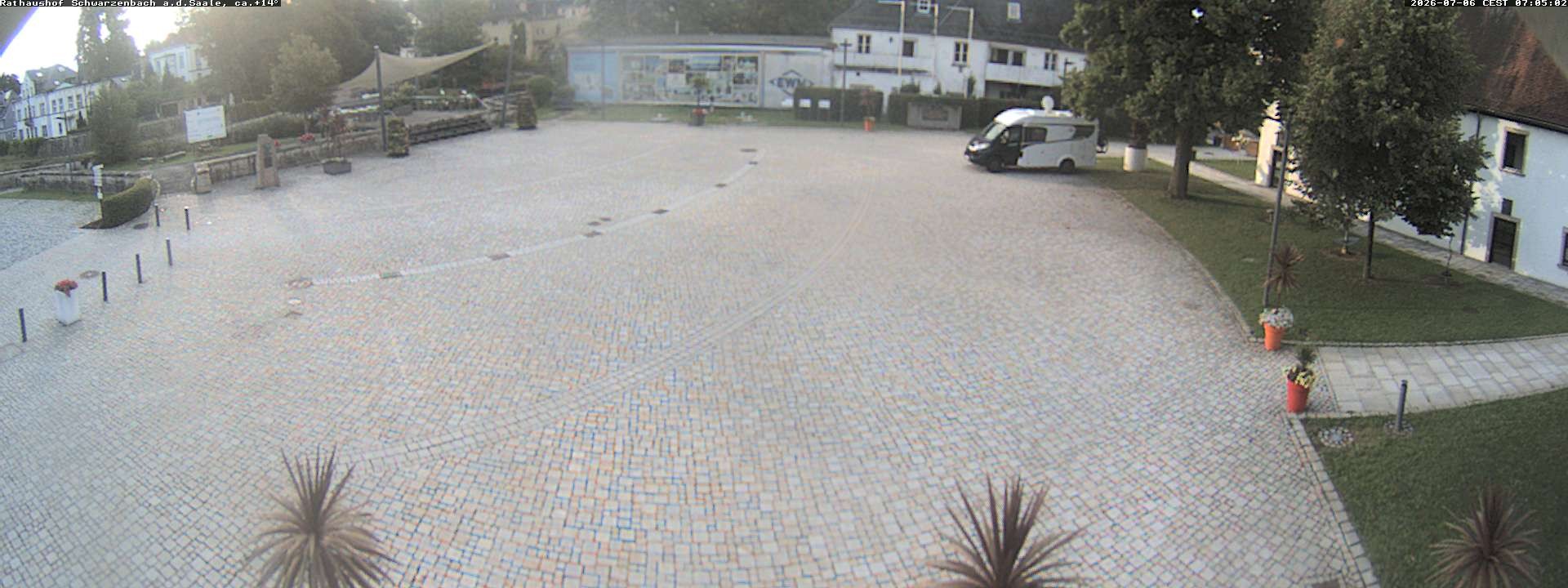 Archiv Foto Webcam Schwarzenbach an der Saale Rathaushof