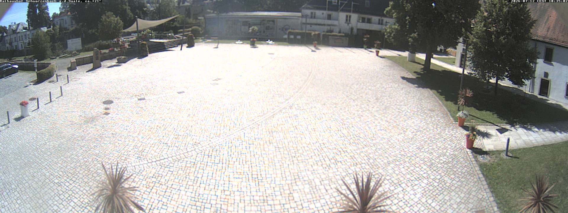 Archiv Foto Webcam Schwarzenbach an der Saale Rathaushof