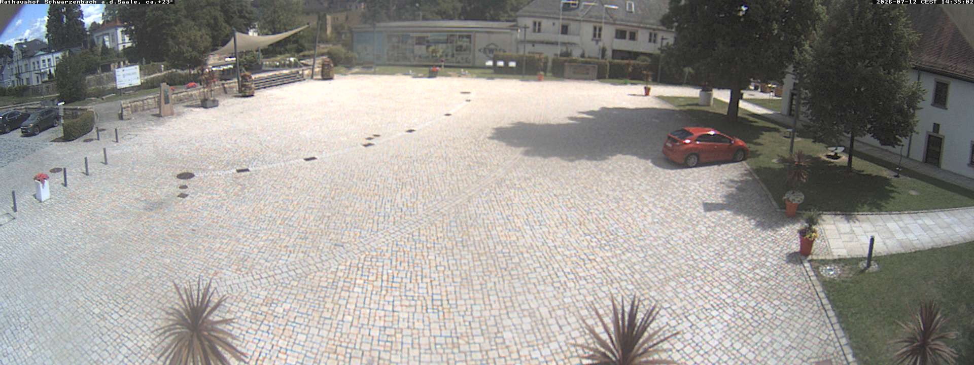 Archiv Foto Webcam Schwarzenbach an der Saale Rathaushof