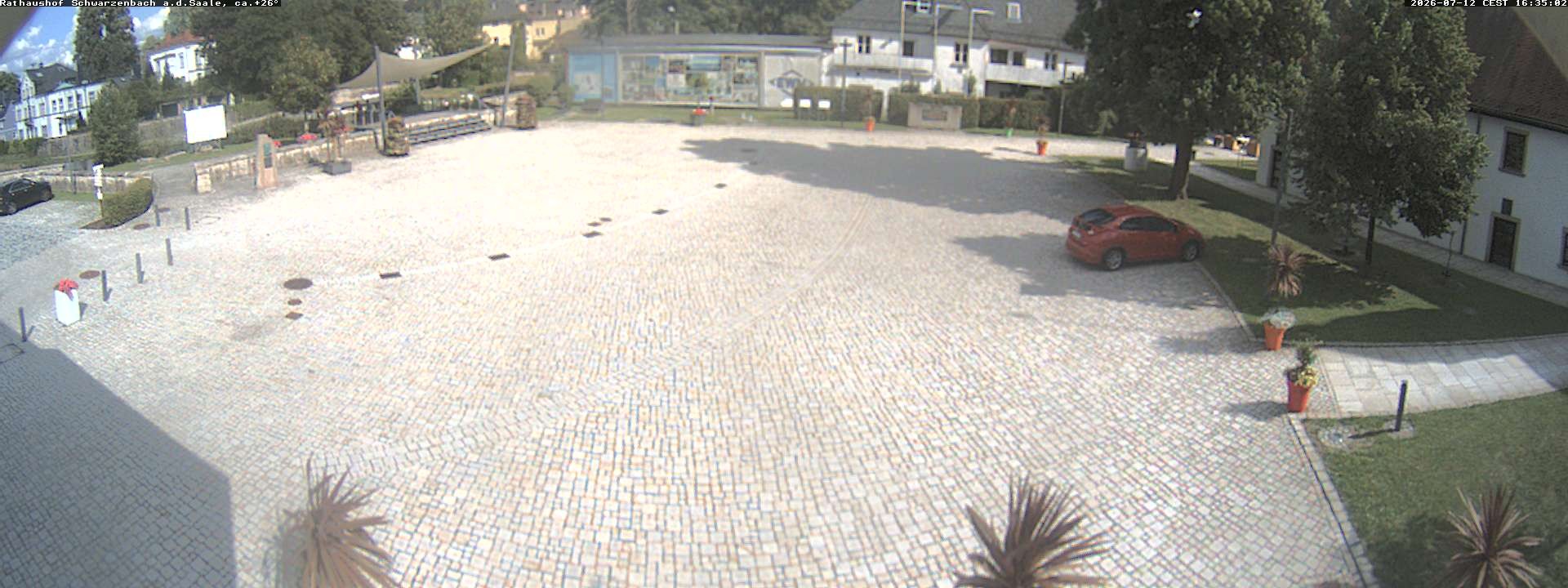 Archiv Foto Webcam Schwarzenbach an der Saale Rathaushof