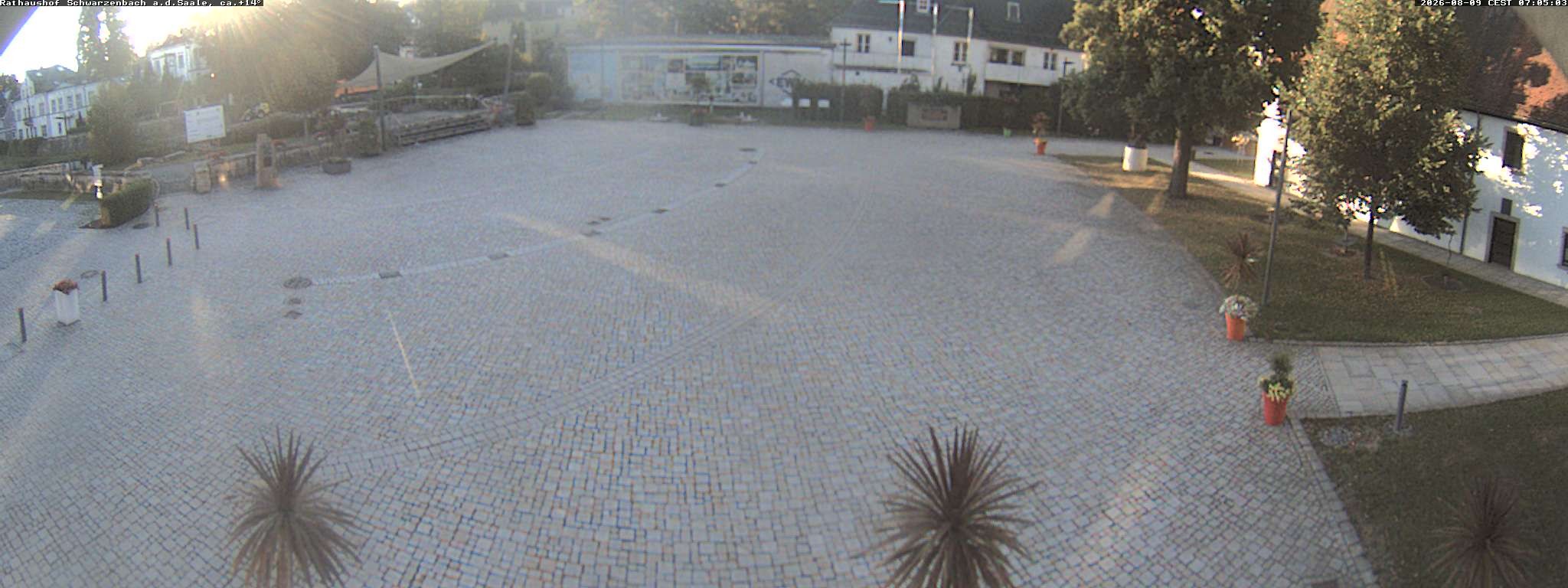 Archiv Foto Webcam Schwarzenbach an der Saale Rathaushof