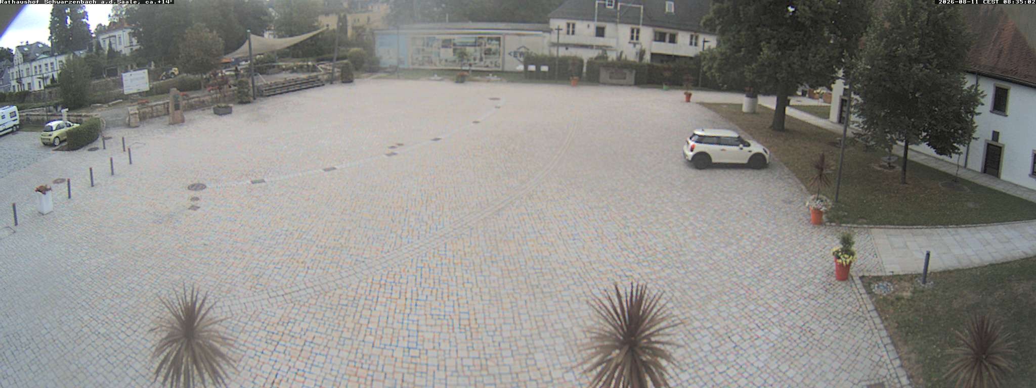 Archiv Foto Webcam Schwarzenbach an der Saale Rathaushof