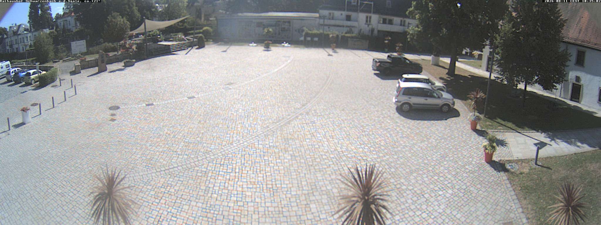 Archiv Foto Webcam Schwarzenbach an der Saale Rathaushof