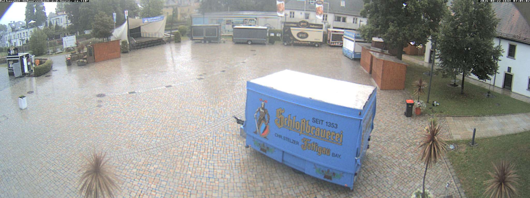Archiv Foto Webcam Schwarzenbach an der Saale Rathaushof