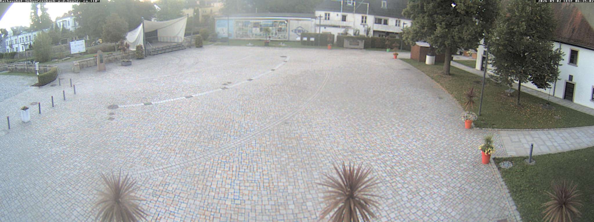 Archiv Foto Webcam Schwarzenbach an der Saale Rathaushof
