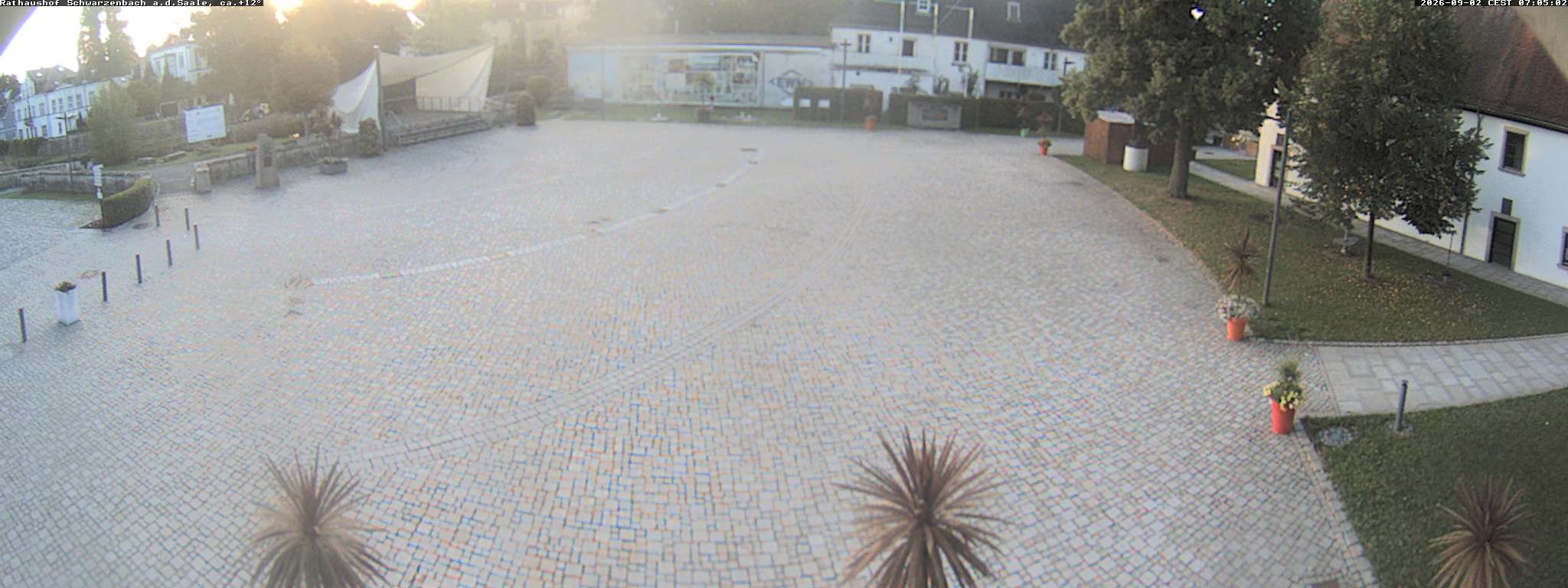 Archiv Foto Webcam Schwarzenbach an der Saale Rathaushof