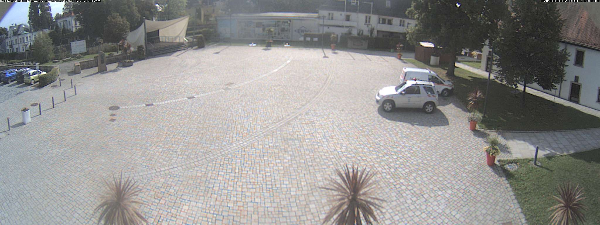 Archiv Foto Webcam Schwarzenbach an der Saale Rathaushof