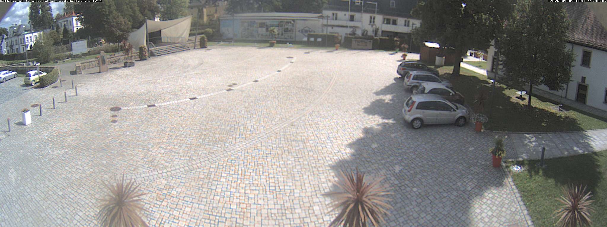 Archiv Foto Webcam Schwarzenbach an der Saale Rathaushof