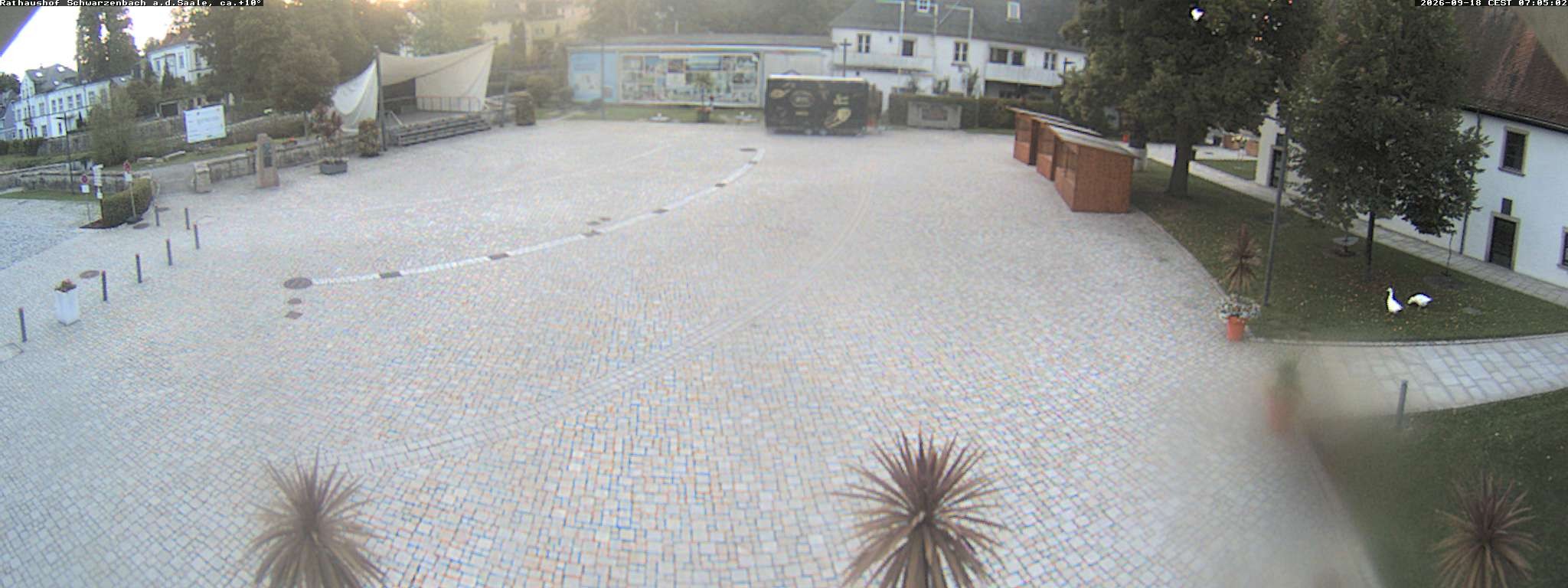 Archiv Foto Webcam Schwarzenbach an der Saale Rathaushof