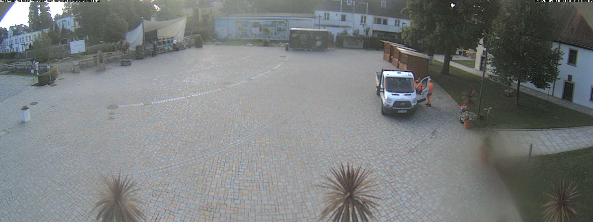 Archiv Foto Webcam Schwarzenbach an der Saale Rathaushof