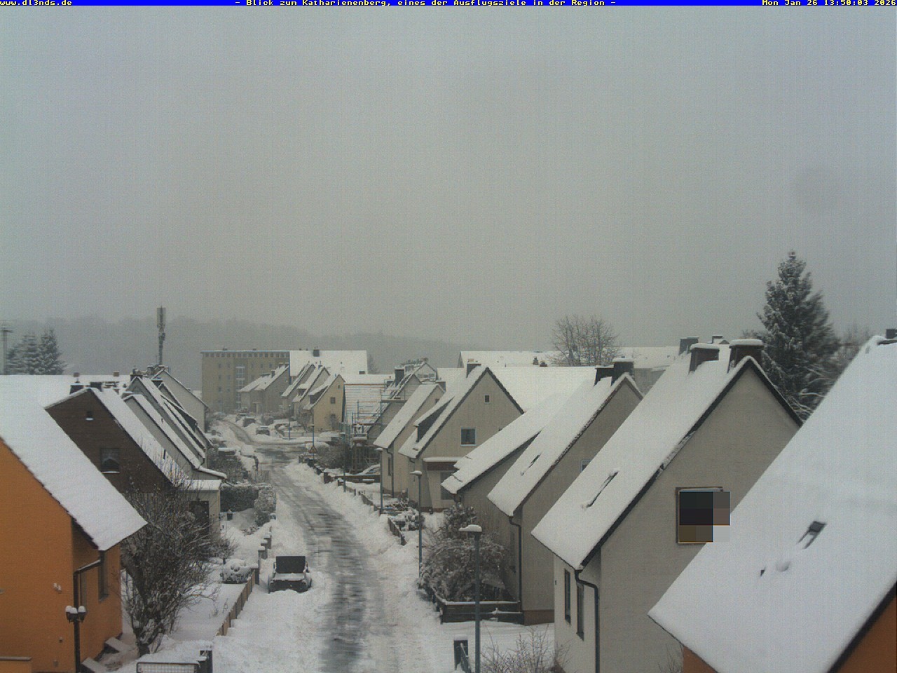 Archived image Webcam Wunsiedel: View to mountain Katharinenberg