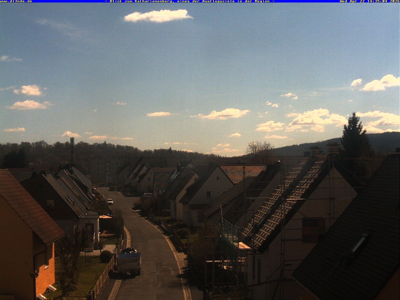 Archiv Foto Webcam Wunsiedel: Blick zum Katharinenberg