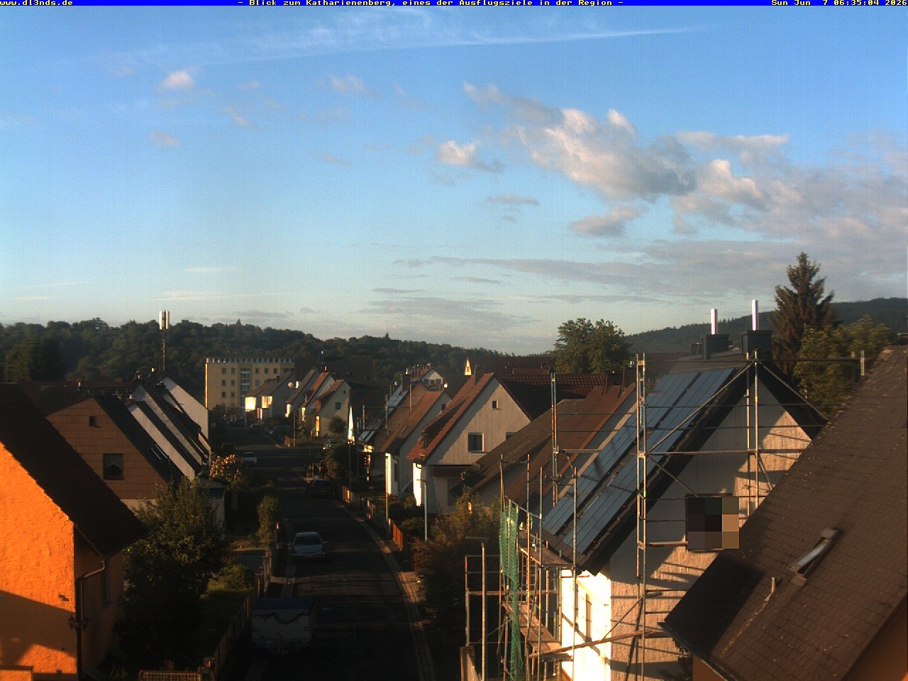 Archiv Foto Webcam Wunsiedel: Blick zum Katharinenberg