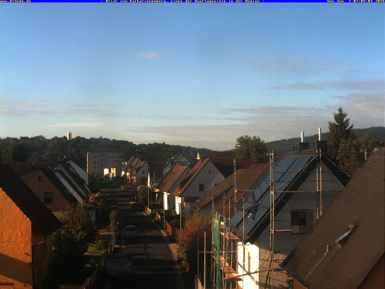 Archiv Foto Webcam Wunsiedel: Blick zum Katharinenberg