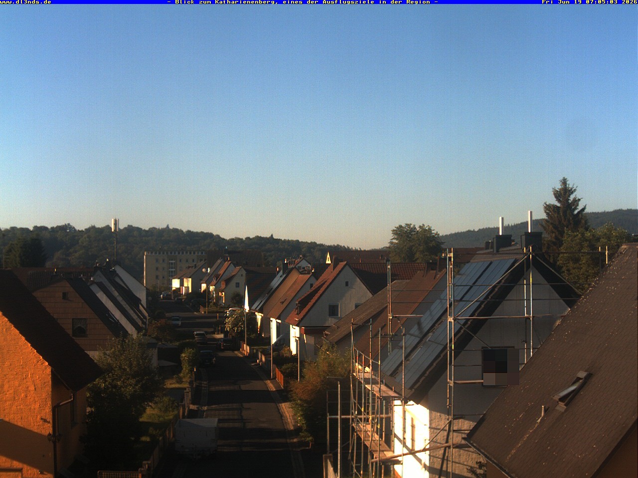 Archiv Foto Webcam Wunsiedel: Blick zum Katharinenberg