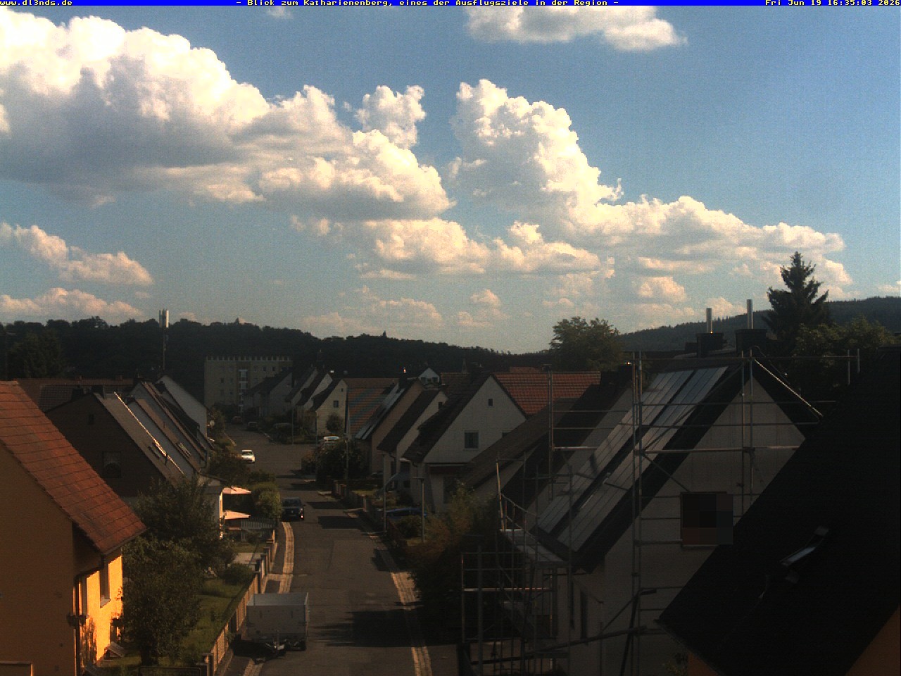 Archiv Foto Webcam Wunsiedel: Blick zum Katharinenberg