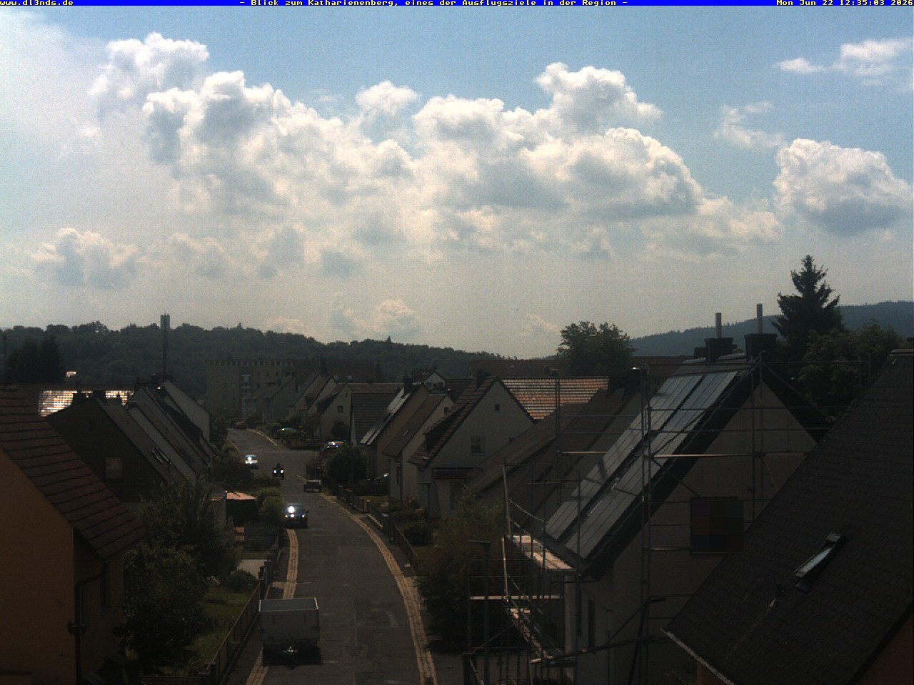Archiv Foto Webcam Wunsiedel: Blick zum Katharinenberg