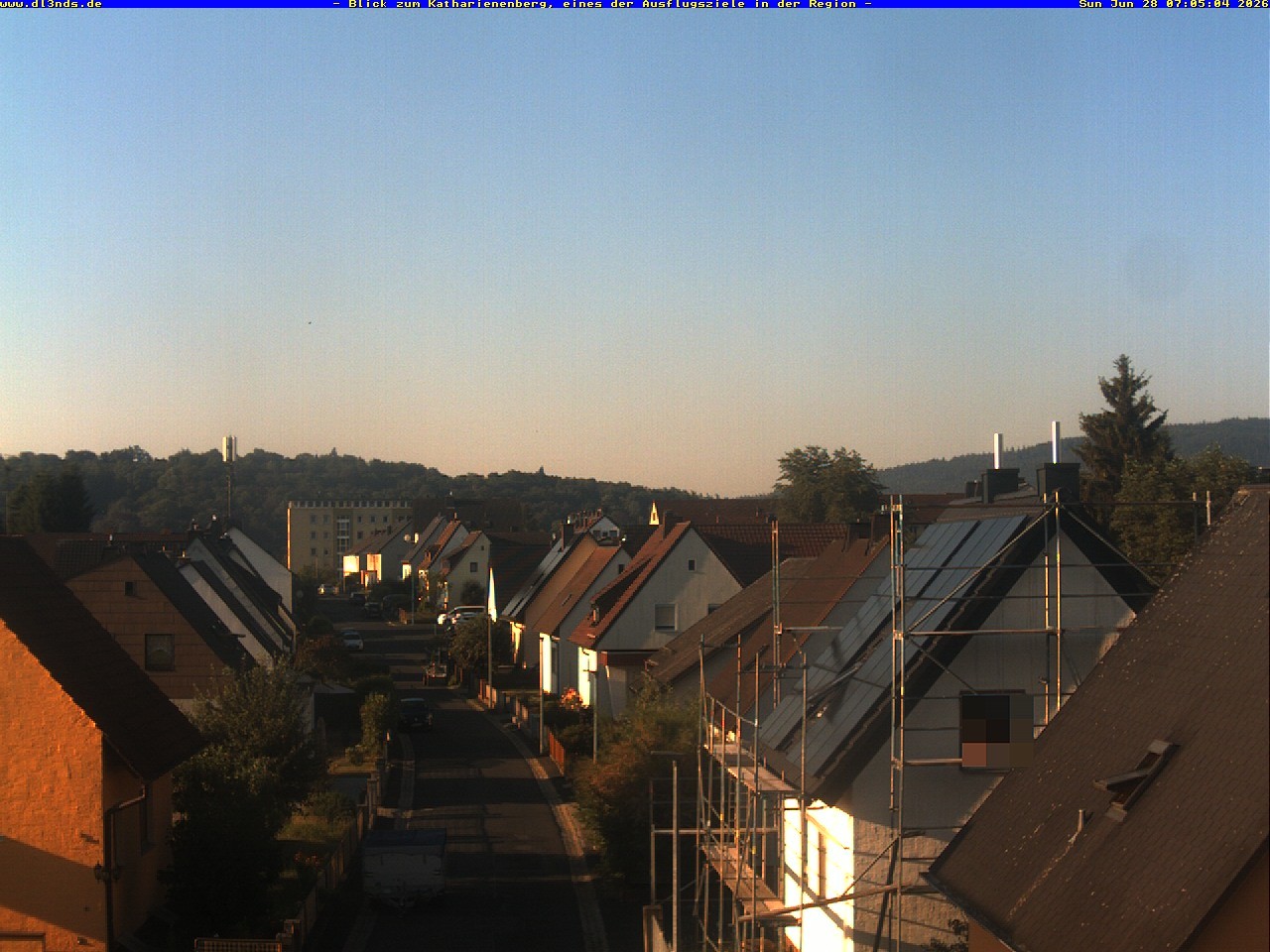 Archiv Foto Webcam Wunsiedel: Blick zum Katharinenberg