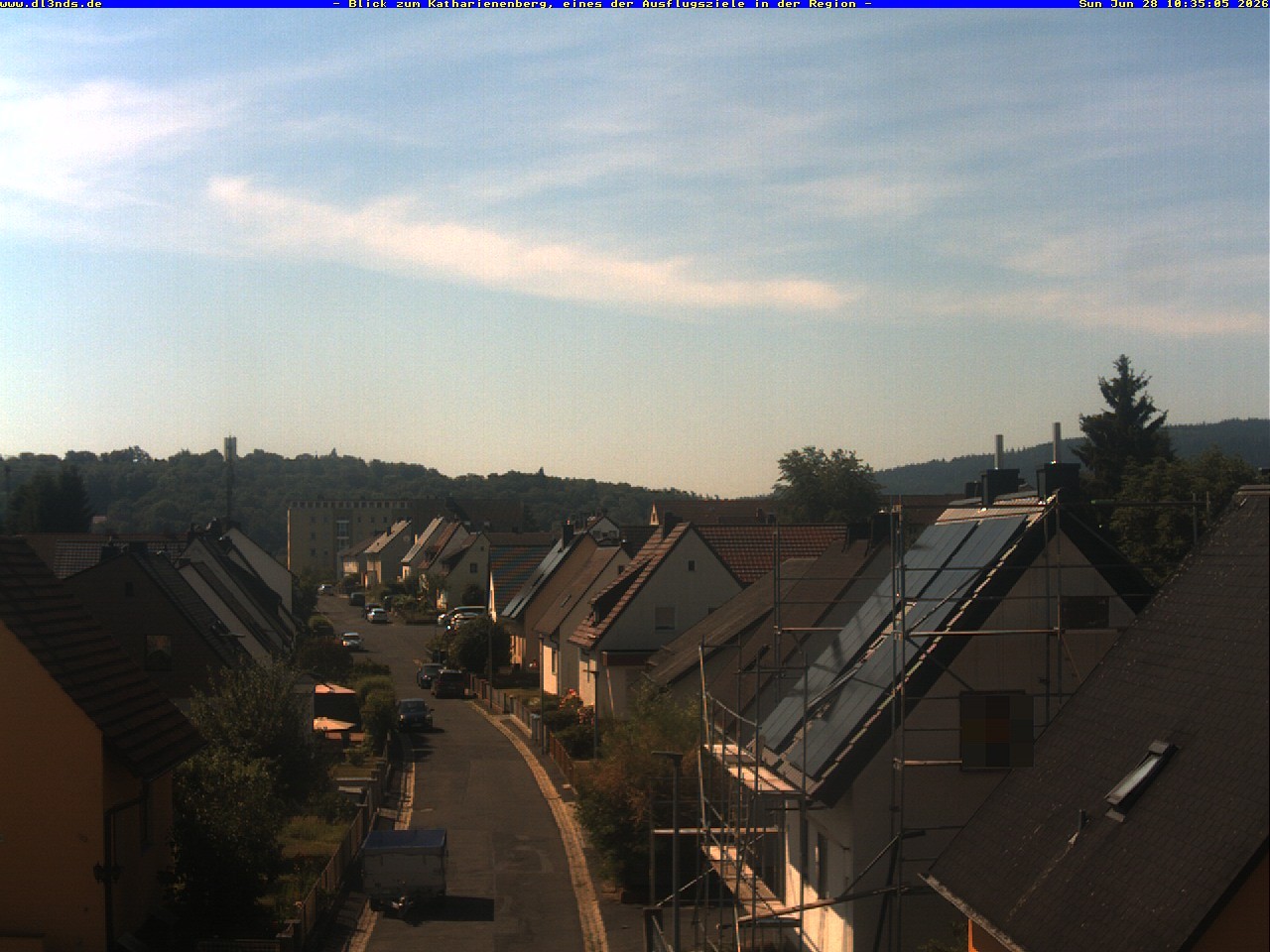 Archiv Foto Webcam Wunsiedel: Blick zum Katharinenberg
