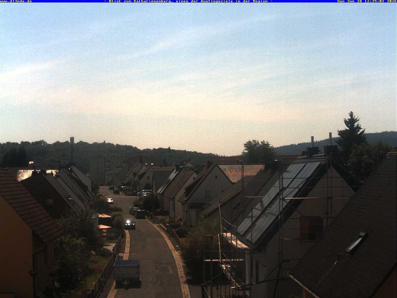 Archiv Foto Webcam Wunsiedel: Blick zum Katharinenberg