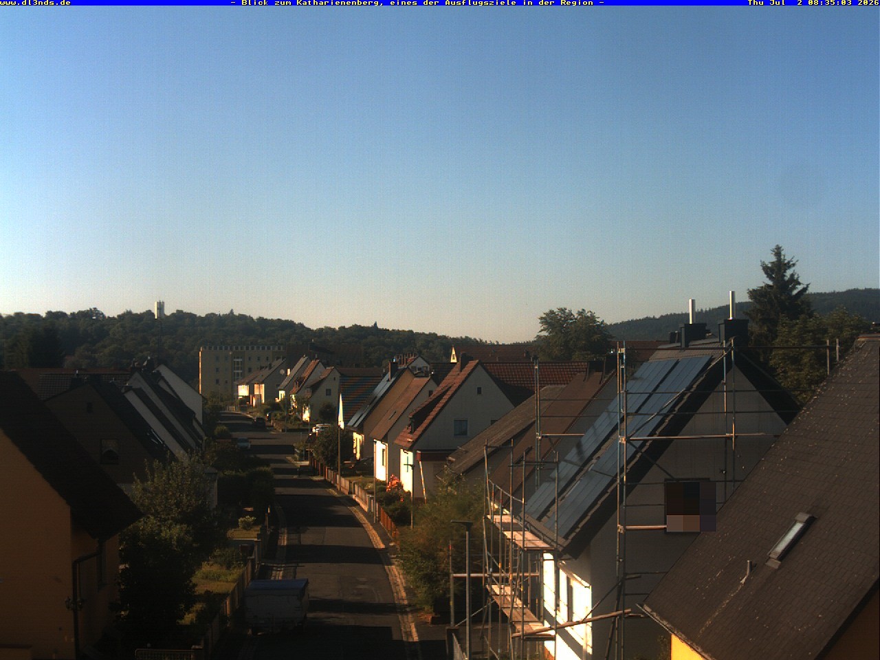 Archiv Foto Webcam Wunsiedel: Blick zum Katharinenberg