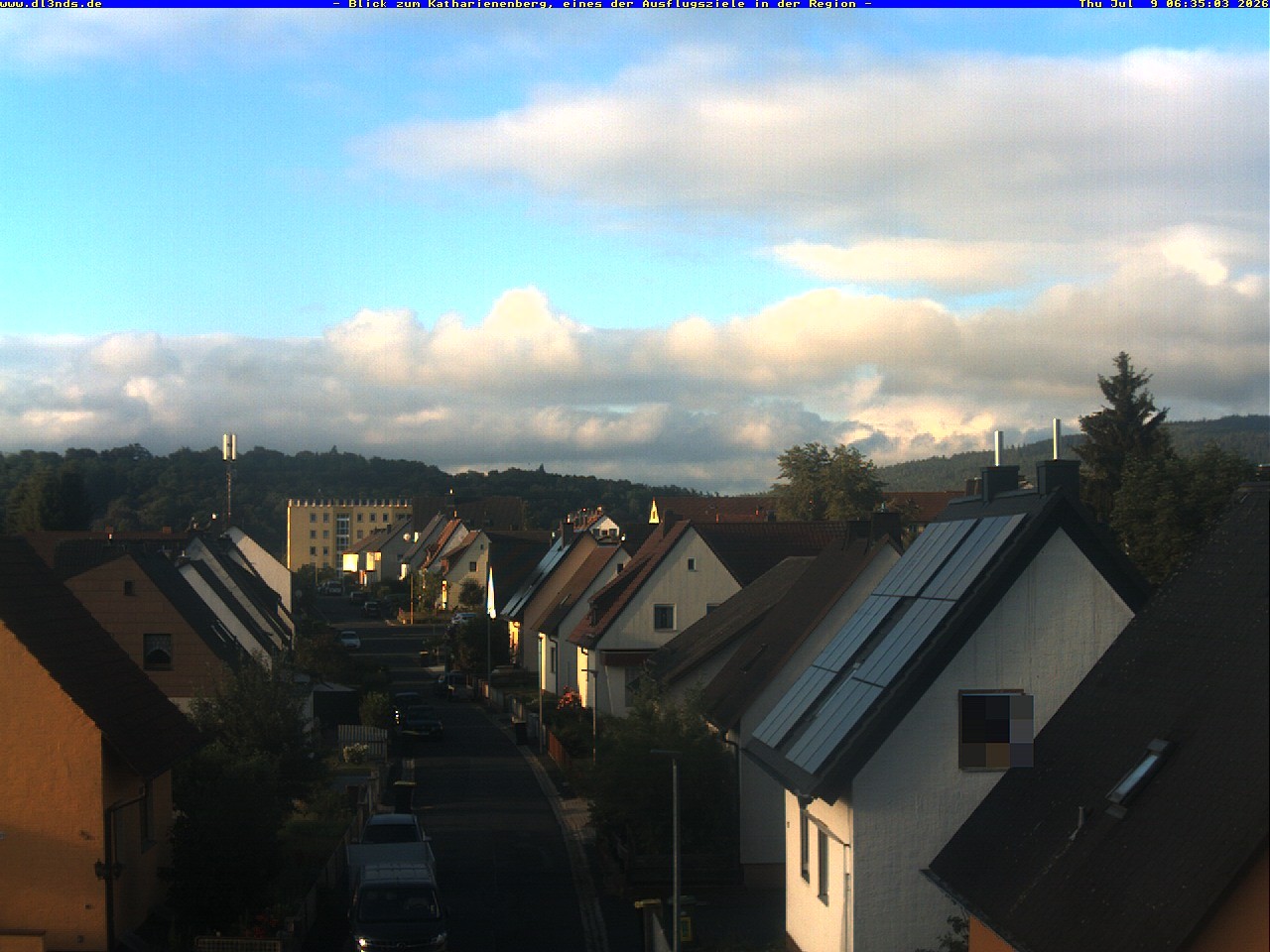 Archiv Foto Webcam Wunsiedel: Blick zum Katharinenberg