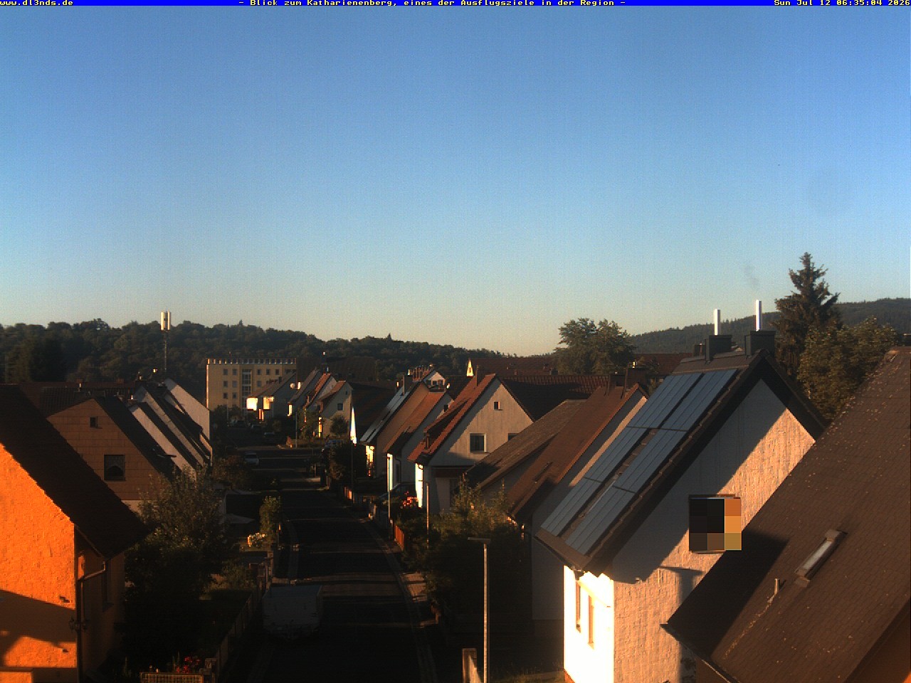 Archiv Foto Webcam Wunsiedel: Blick zum Katharinenberg