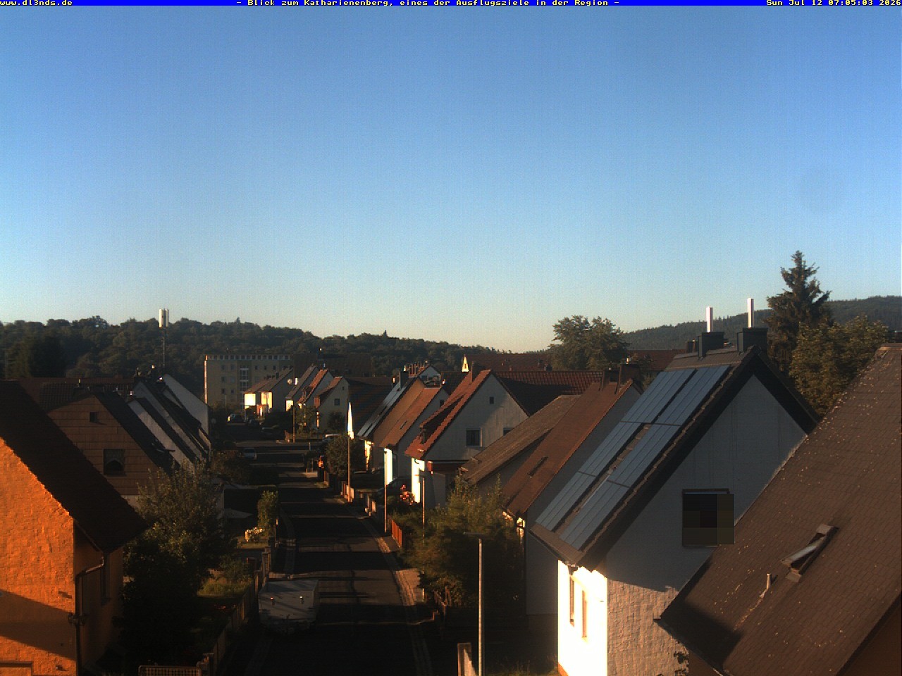 Archiv Foto Webcam Wunsiedel: Blick zum Katharinenberg