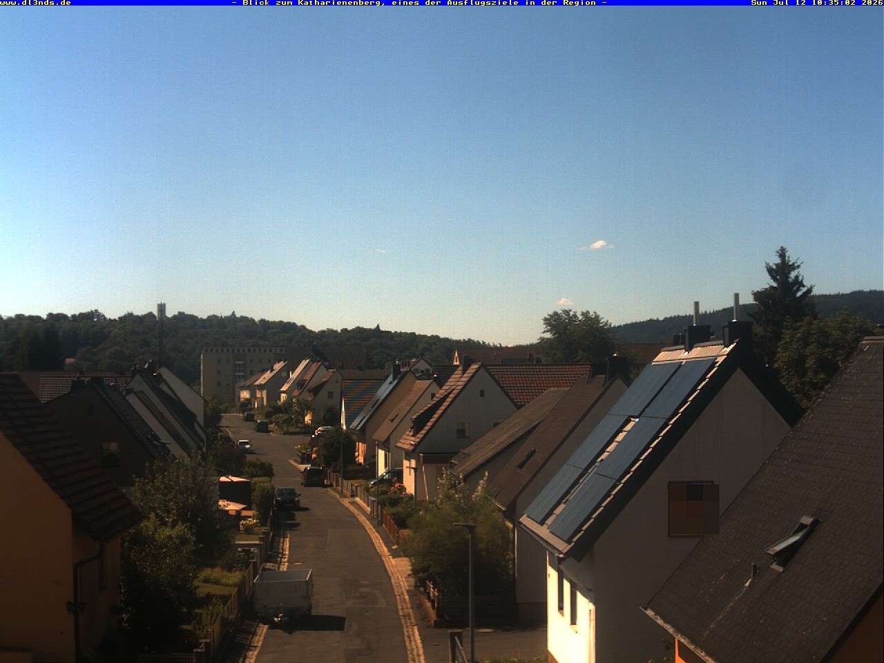 Archiv Foto Webcam Wunsiedel: Blick zum Katharinenberg