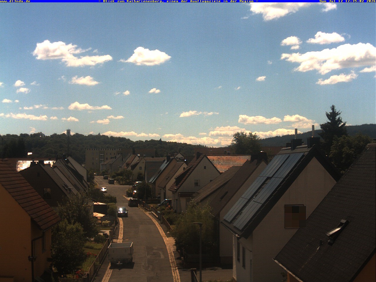 Archiv Foto Webcam Wunsiedel: Blick zum Katharinenberg