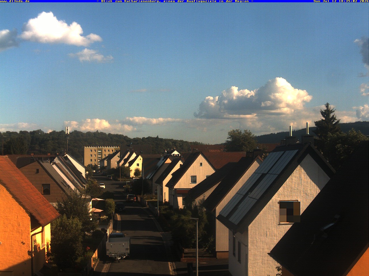 Archiv Foto Webcam Wunsiedel: Blick zum Katharinenberg