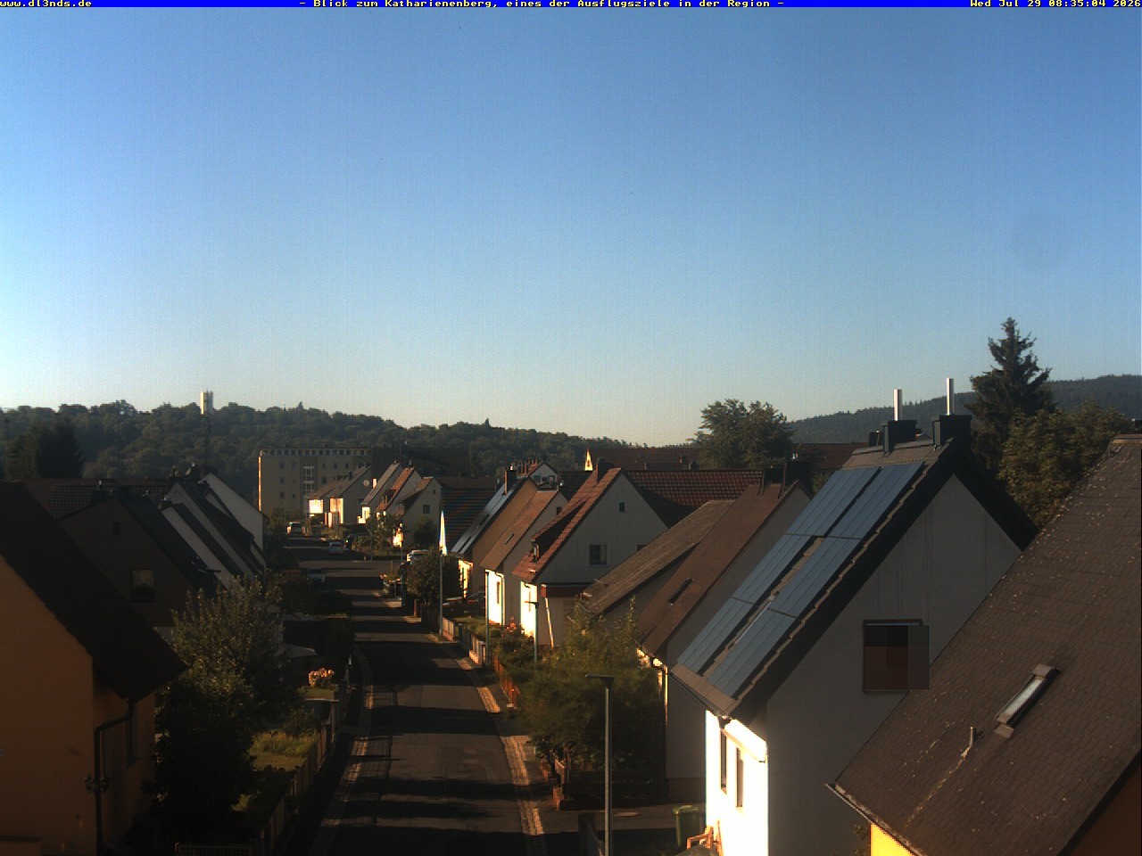 Archiv Foto Webcam Wunsiedel: Blick zum Katharinenberg