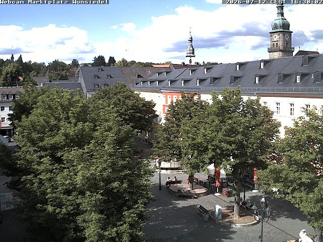 Archiv Foto Webcam Wunsiedel Marktplatz