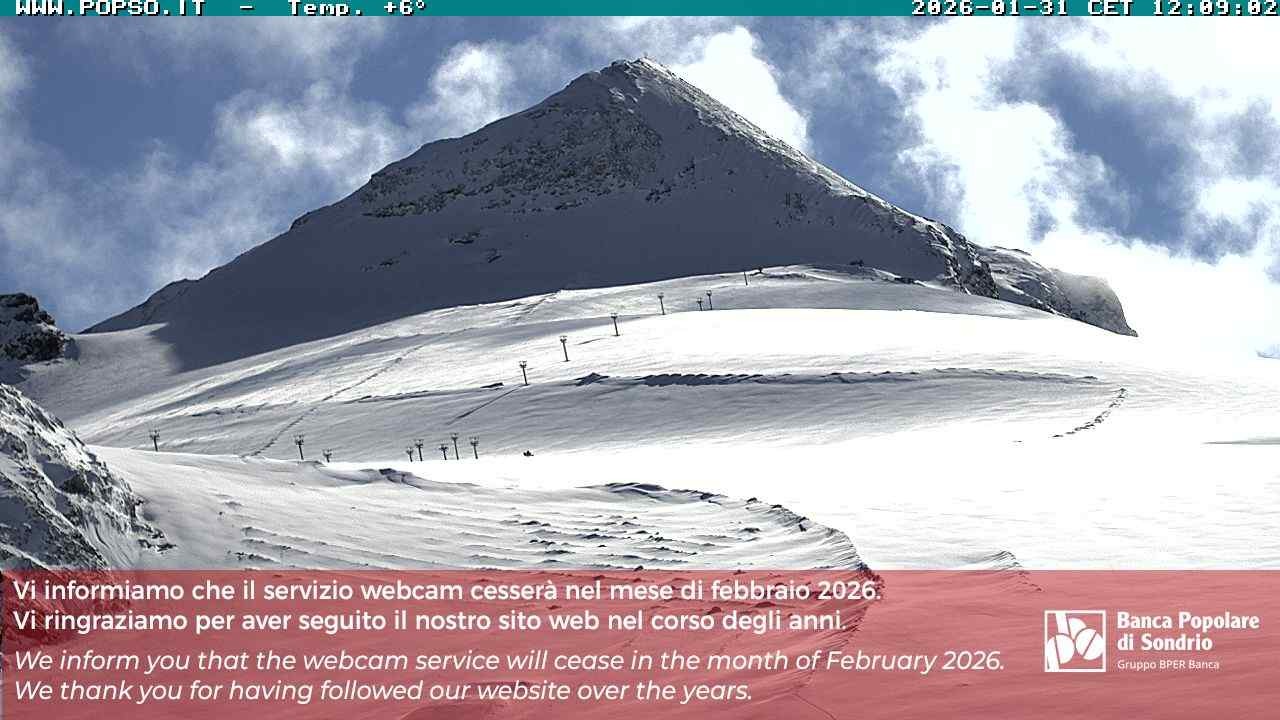 Archiv Foto Webcam Gletschersicht am Stilfser Joch