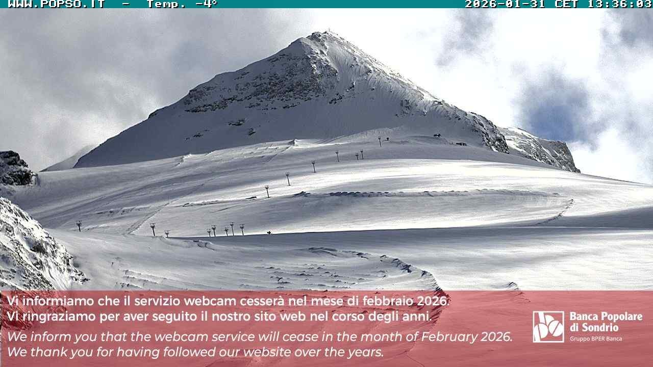 Archiv Foto Webcam Gletschersicht am Stilfser Joch
