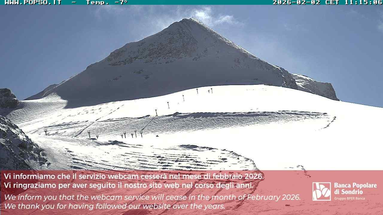 Archiv Foto Webcam Gletschersicht am Stilfser Joch