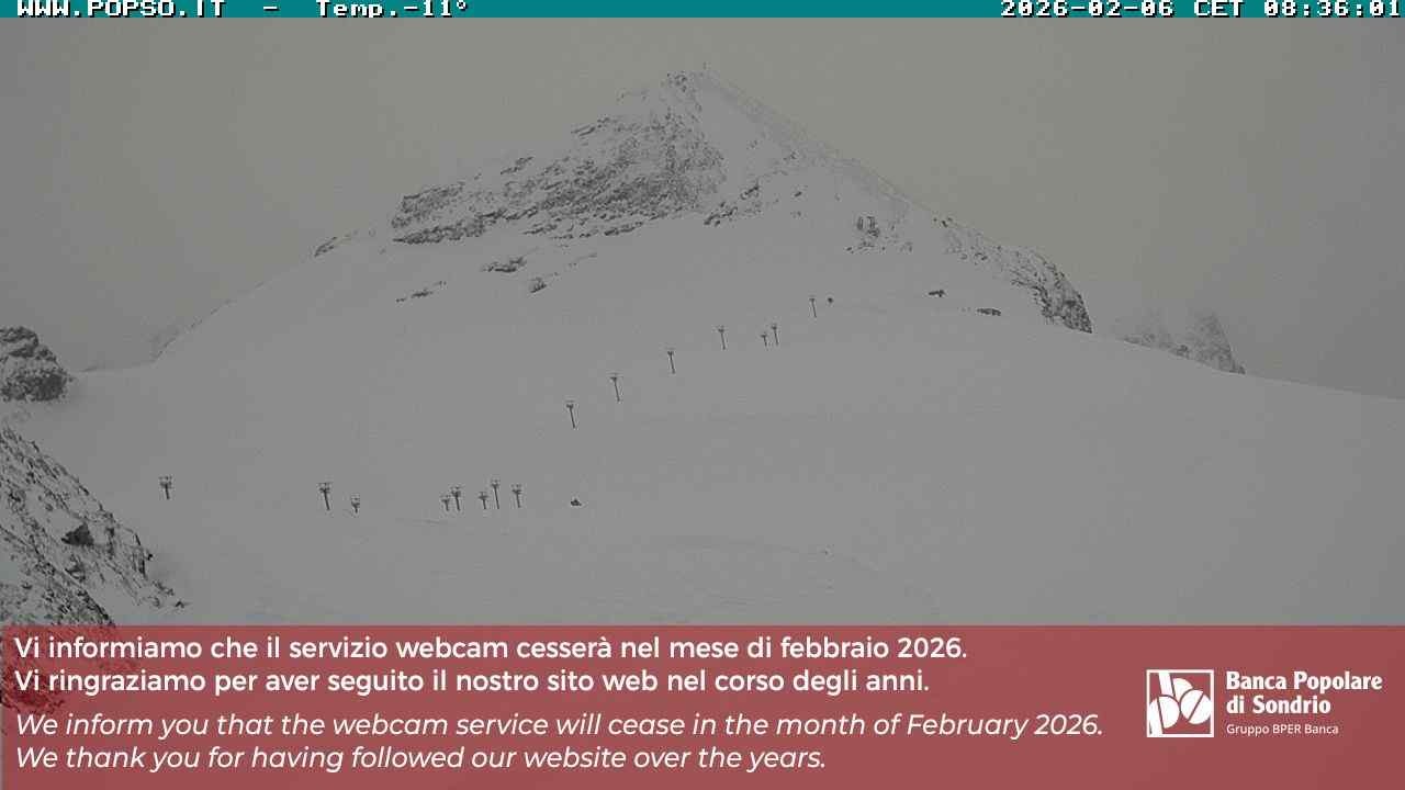 Archiv Foto Webcam Gletschersicht am Stilfser Joch