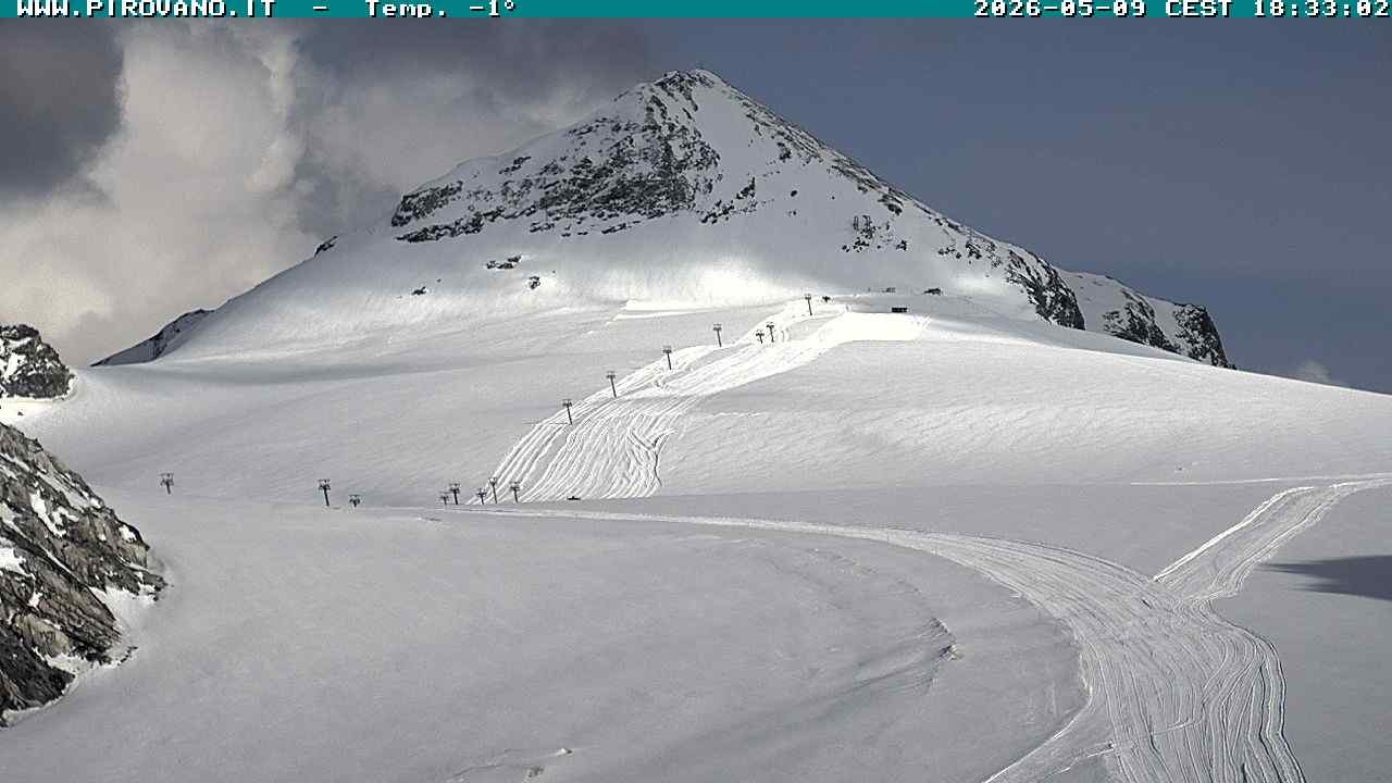 Archiv Foto Webcam Gletschersicht am Stilfser Joch