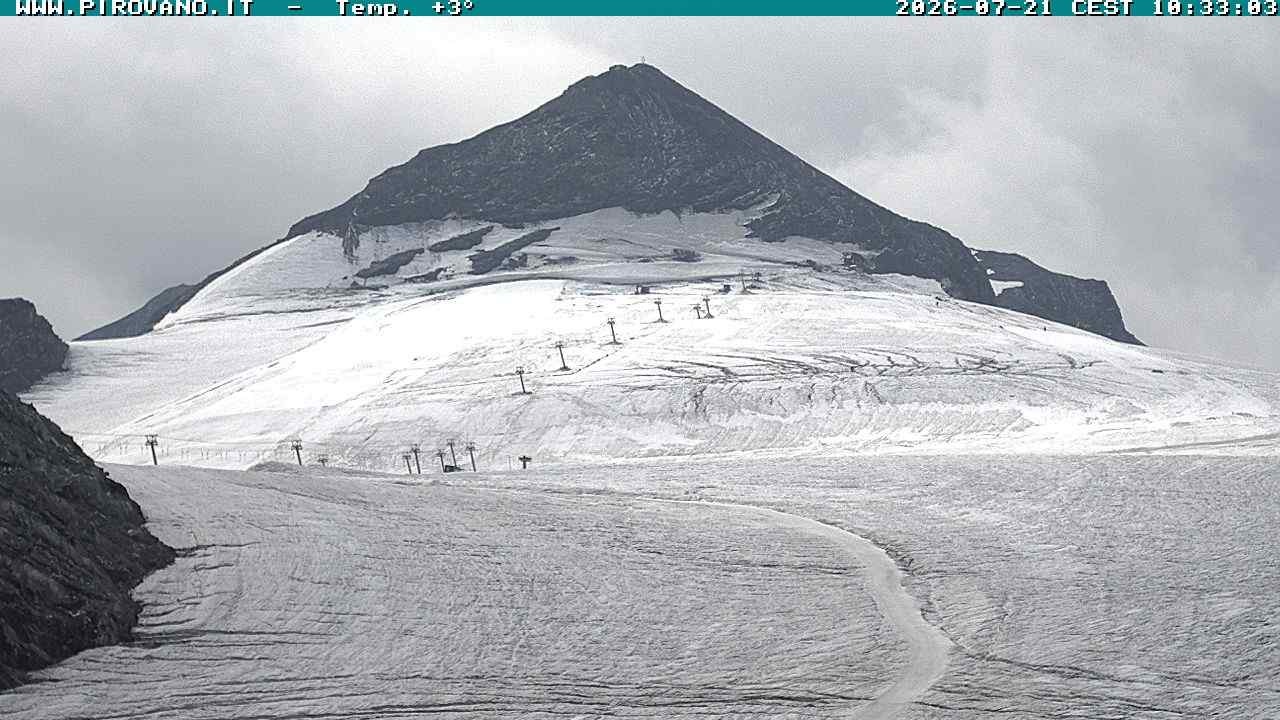 Archiv Foto Webcam Gletschersicht am Stilfser Joch