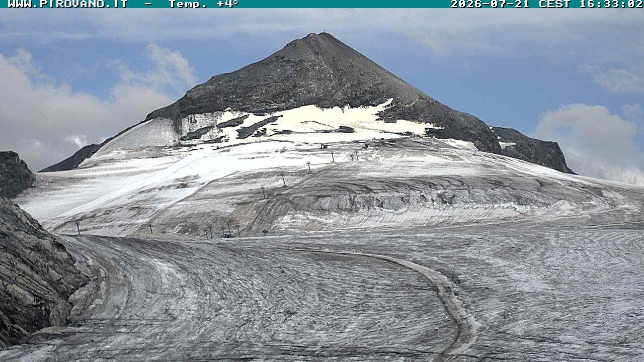 Archiv Foto Webcam Gletschersicht am Stilfser Joch