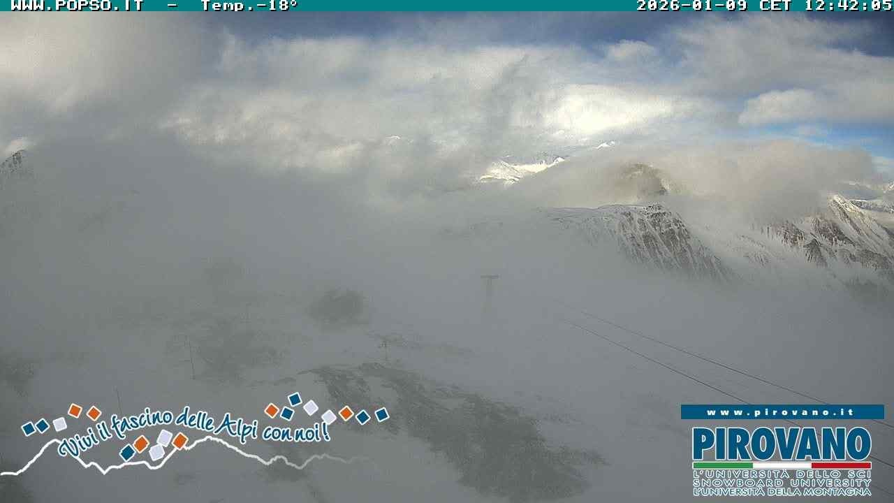 Archiv Foto Webcam Stilfserjoch: Blick Trincerone