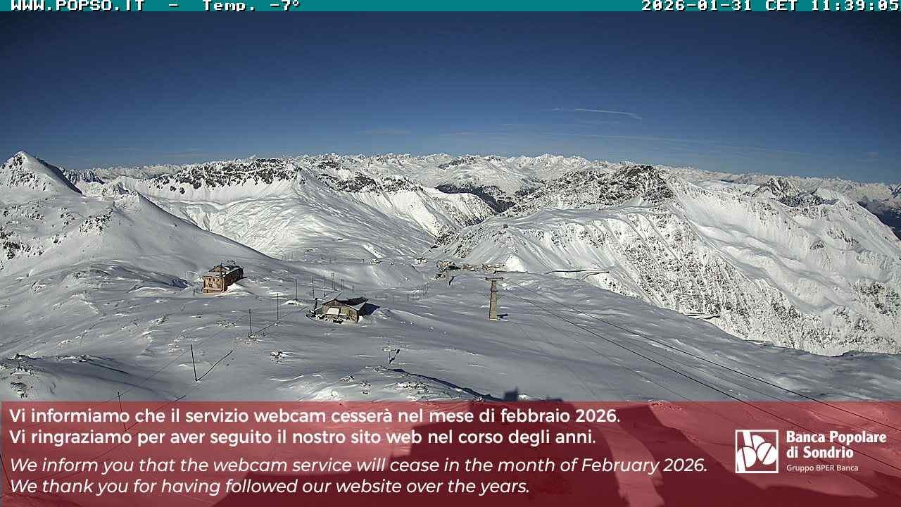 Archiv Foto Webcam Stilfserjoch: Blick Trincerone