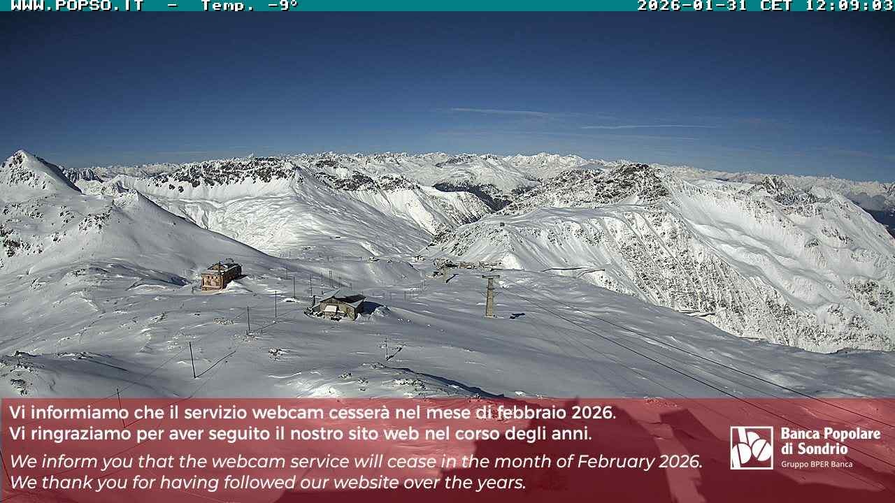Archiv Foto Webcam Stilfserjoch: Blick Trincerone