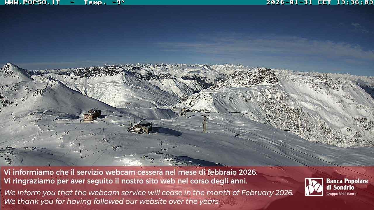 Archiv Foto Webcam Stilfserjoch: Blick Trincerone