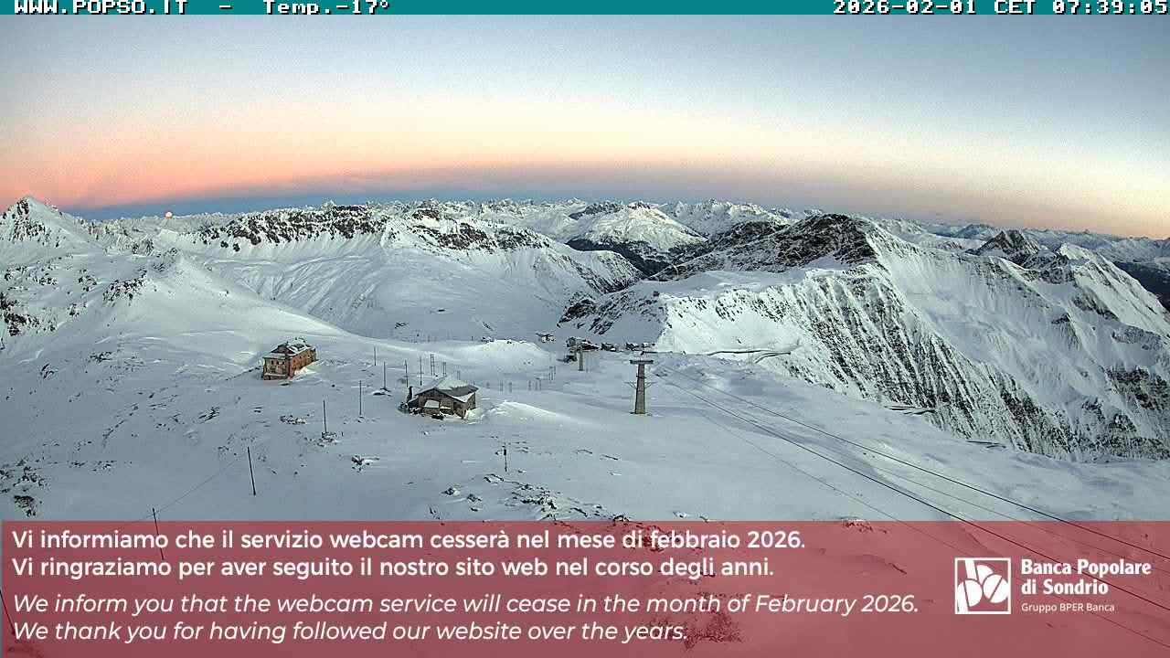 Archiv Foto Webcam Stilfserjoch: Blick Trincerone